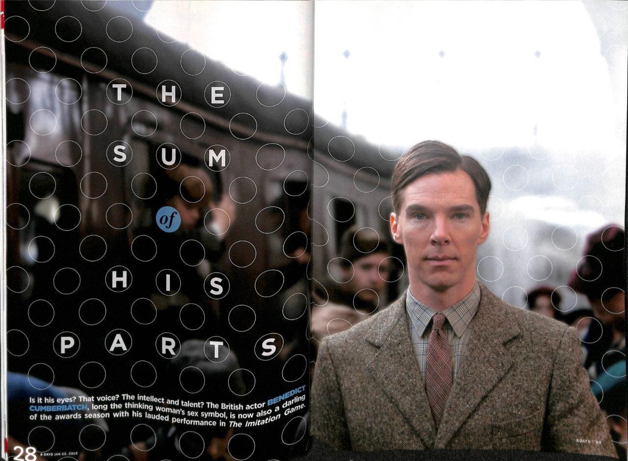 8 Days  Singapore Magazine Benedict Cumerbatch Sherlock Holmes Handsome (8D1266a