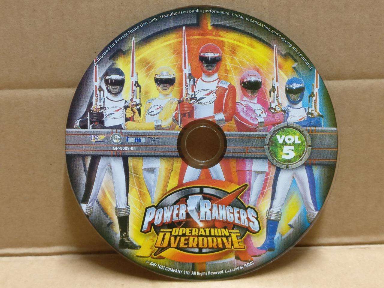 Power Rangers Operation Overdrive (5) Rare Singapore Video VCD & Card FCS9612