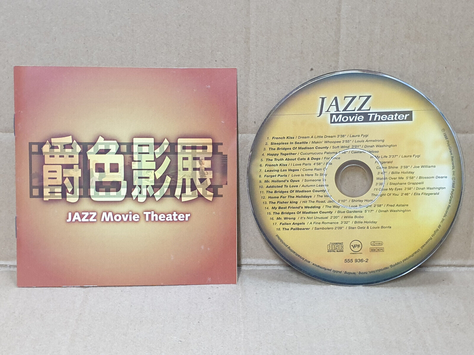 Various Artists Jazz Movie Theater Song 1998 English CD (FCS10550)