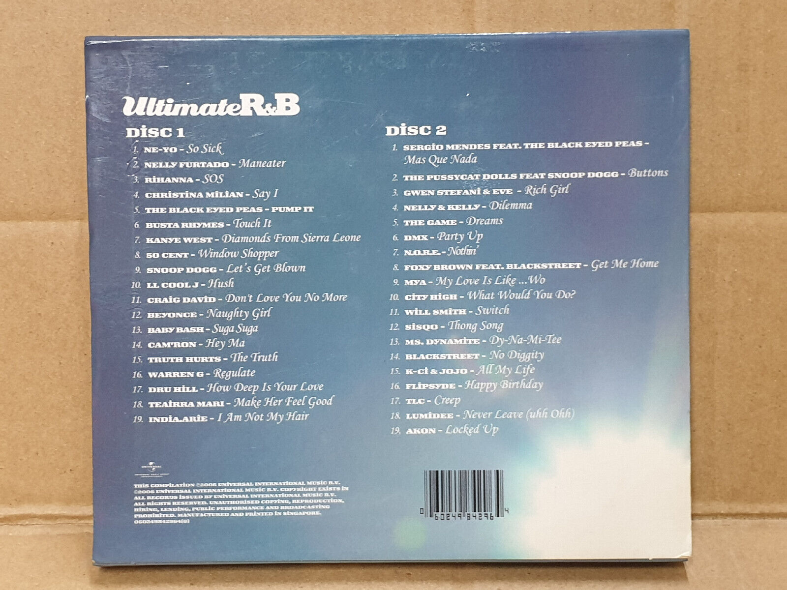 Ultimate R&B 2006 English Singapore 2x CD (FCB2503)