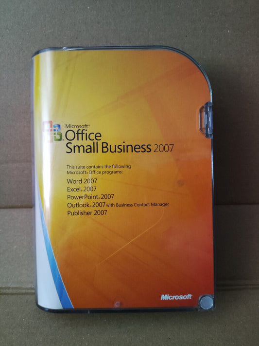 Used Microsoft Office Small Business 2007 Box With License Key (SW004)