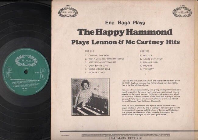 Ena Baga Plays Beatles John Lennon & McCartney Australia LP NOT EP CD ELP1268