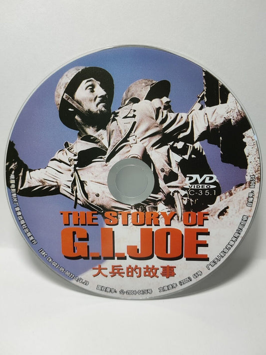 War Movie The Story of G.I. Joe DVD Disc Only NO Case & Art Work Cover (SD044)