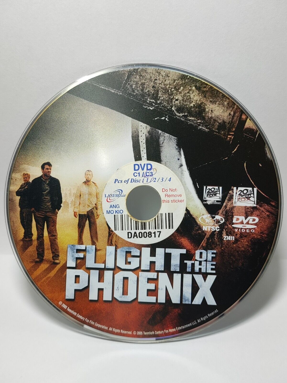 Movie Flight of the Phoenix DVD Disc Only NO Case & Art Work Cover (SD007)