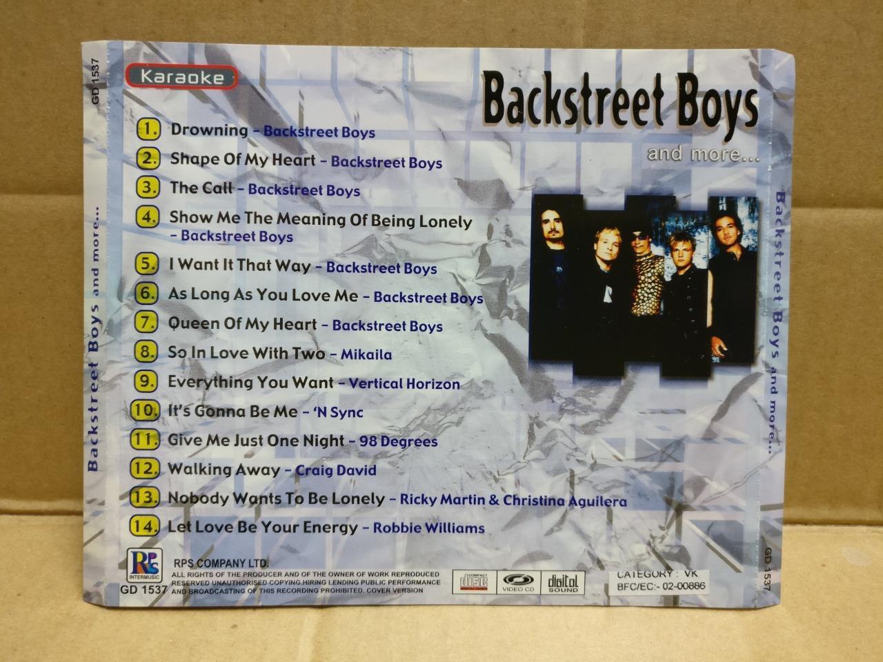 Backstreet Boys BSB On Cover Only Singapore English Karaoke Video CD VCD FCS9931