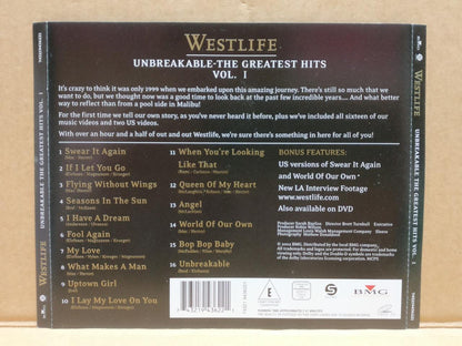 Westlife Unbreakable Greatest Hits Singapore Censor Sticker Video 2x VCD FCS9601