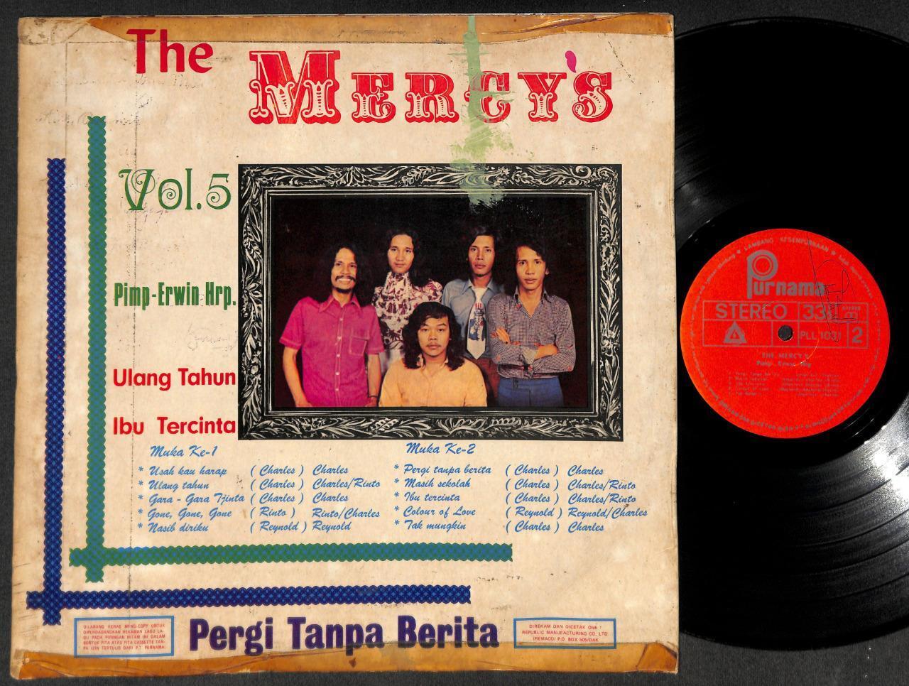 Rare Indonesia Malay Rock Band The Mercy's Psych Garage UlangTahun 12" LP MLP491