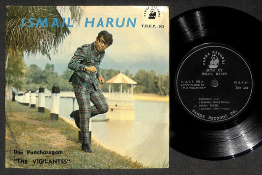 Singapore Malay Ismail Harun & Rare The Vigilantes Malay Band 7" Psych Ep MEP516