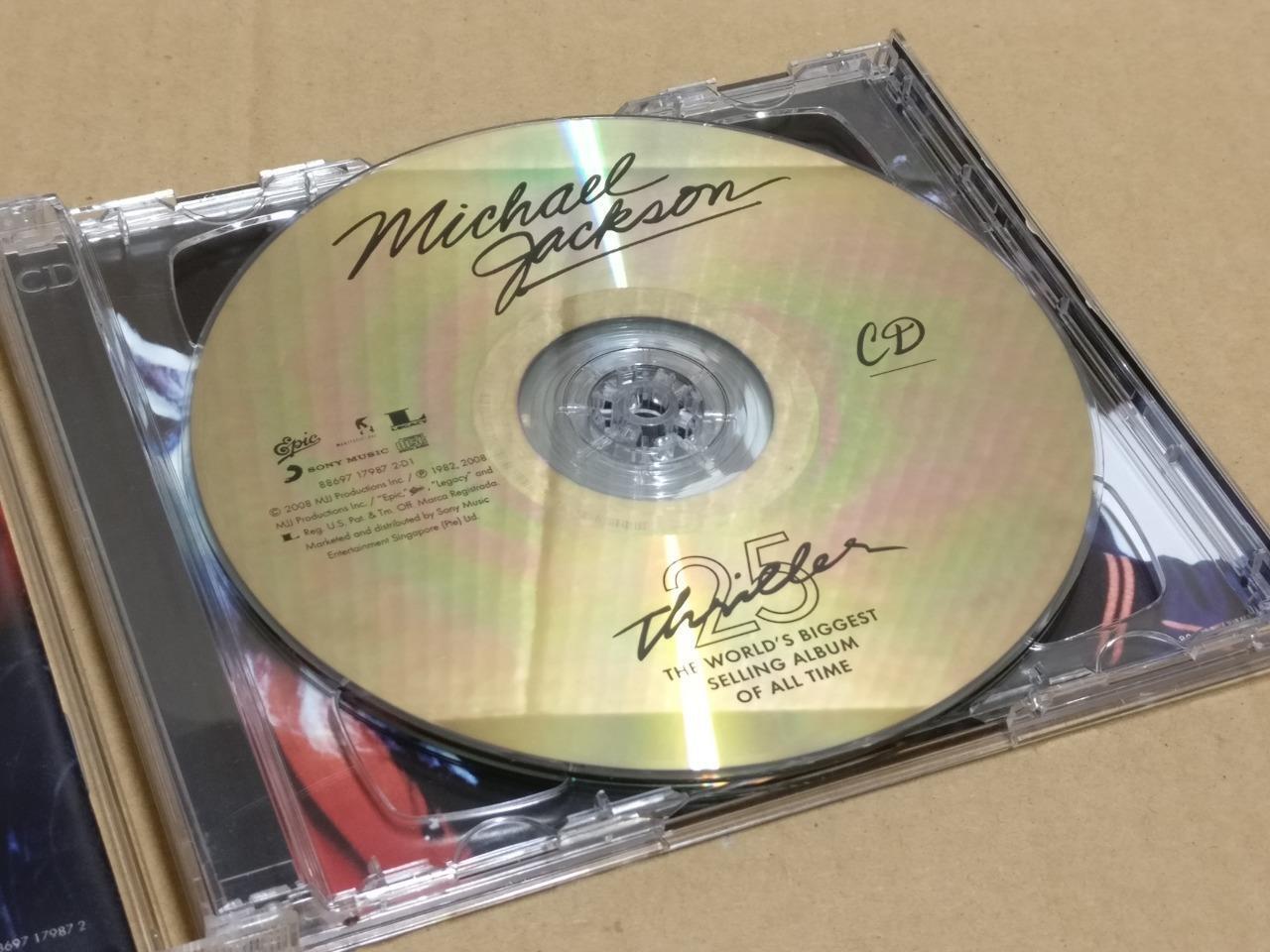 Michael Jackson MJ Thriller 2008 Mega Rare Singapore Gold CD + DVD FCB1983