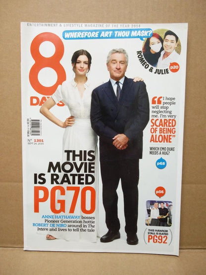 8 Days Singapore Magazine Anne Hathaway Robert DeNiro Handsome Intern (8D1301a