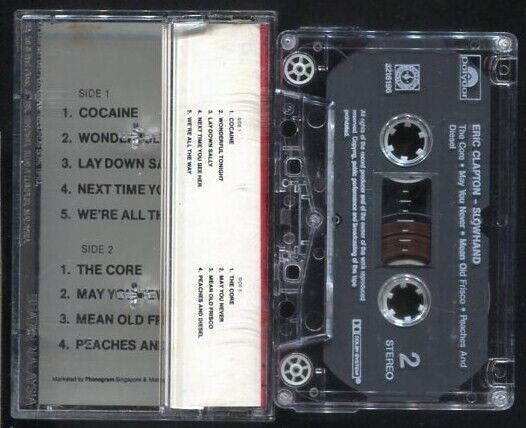 Eric Clapton Rare Phonogram Singapore Cassette CS015