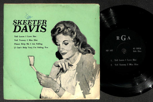 Skeeter Davis Tell Laura I Love Her Mega Rare Singapore 7" EP SP EEP1676