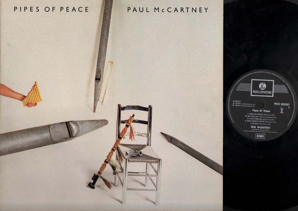 The Beatles Paul Mccartney Pipes Of Peace G/F Rare Singapore LP 12" ELP575