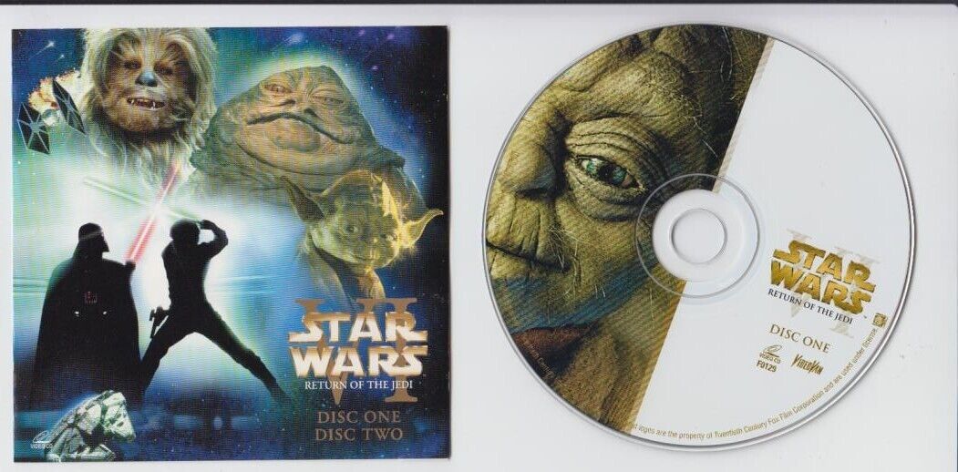 Movie Starwars VI Return Of The Jedi Harrison Ford Rare Singapore 2x VCD FCS1762