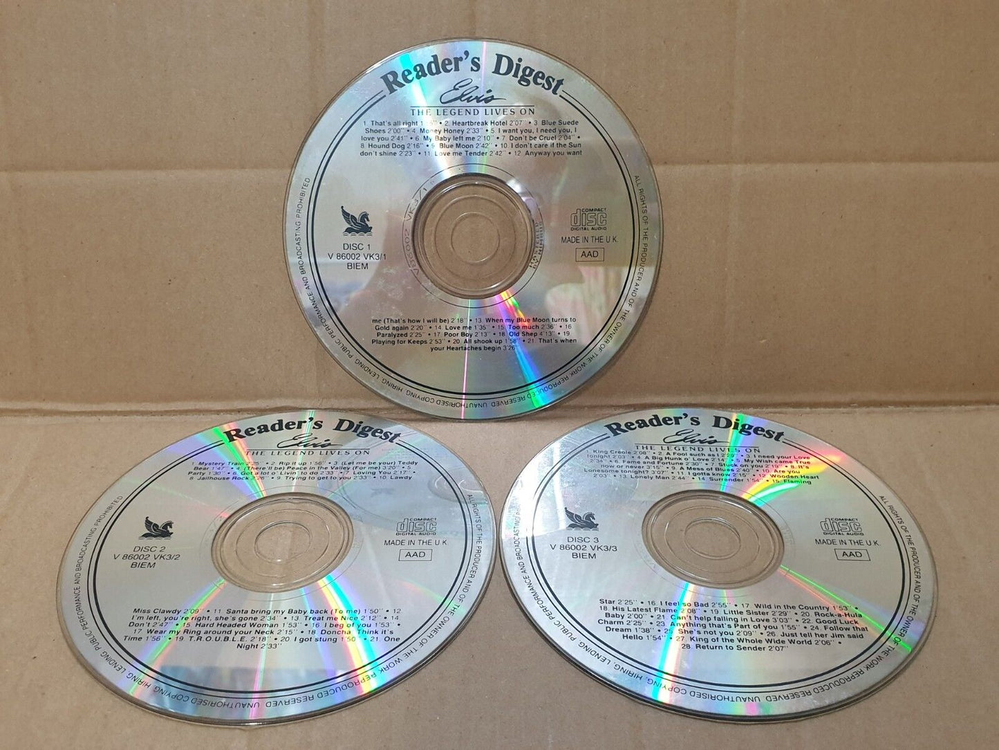 Elvis Presley Reader's Digest Edition Oldies 5x CD Set Lot Of 2 (FCS10298) G
