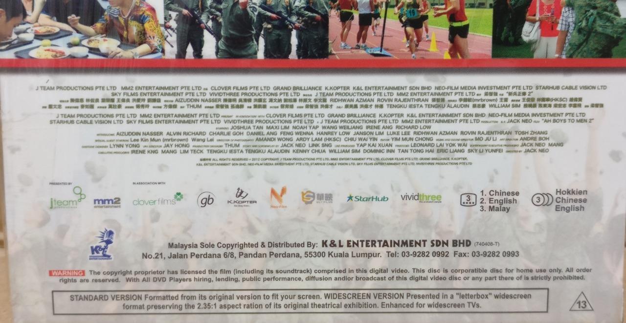 Singapore Military Army Movie Ah Boys To Men 1 & 2 新兵正传 Malaysia 2x DVD FCBL127