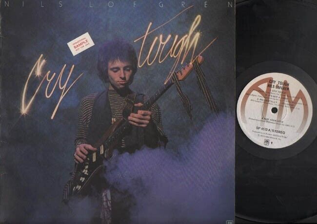 Nils Lofgren Cry Tough A & M USA 1976 Rare Promo Sample Copy LP 12" ELP1295