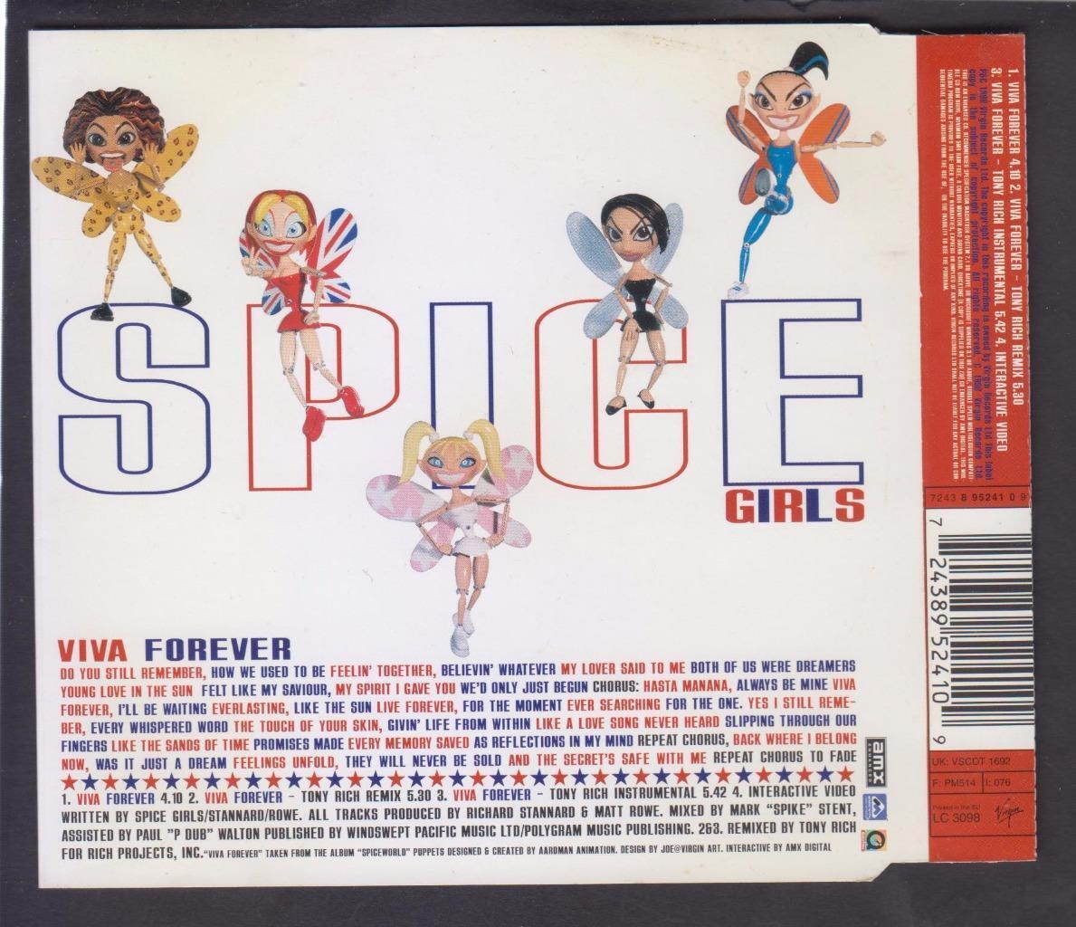 Spice Girls Viva Forever 1998 EU CD FCS7030