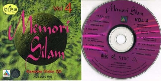 Malaysia Malay Memori Silam Karaoke Vol.4 P. Ramlee Saloma N.N 1998 VCD FCS1482