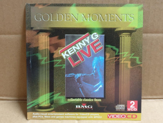 Kenny G Live Golden Moments Singapore Censor Stk Hong Kong Video 2x VCD FCS9813