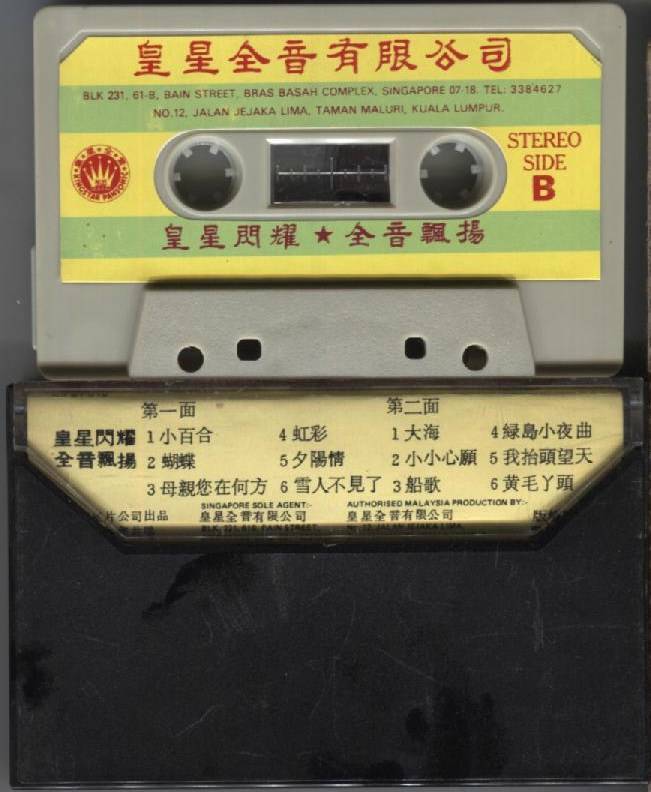 Taiwan 蔡幸娟 DELPHINE TSAI CHOI Vol.8 Kingstar Singapore Cassette 卡帶 磁帶 CS1055