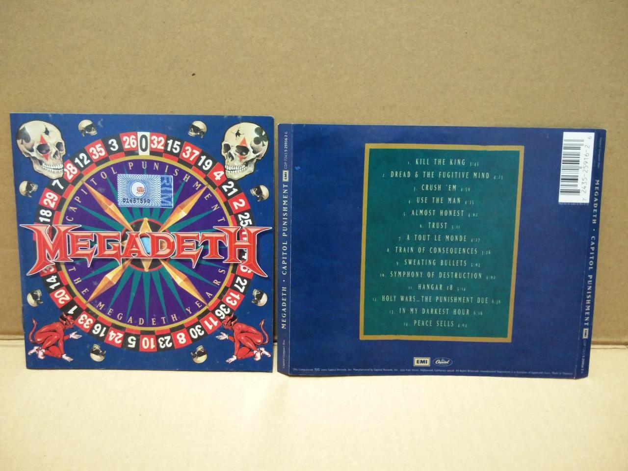 Mega Rare Megadeth Capitol Punishment 2000 Skull Devil Cover Malaysia CD FCS7623