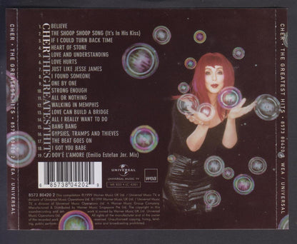 CHER The Greatest Hits 1999 Warner Music Singapore CD FCS6943
