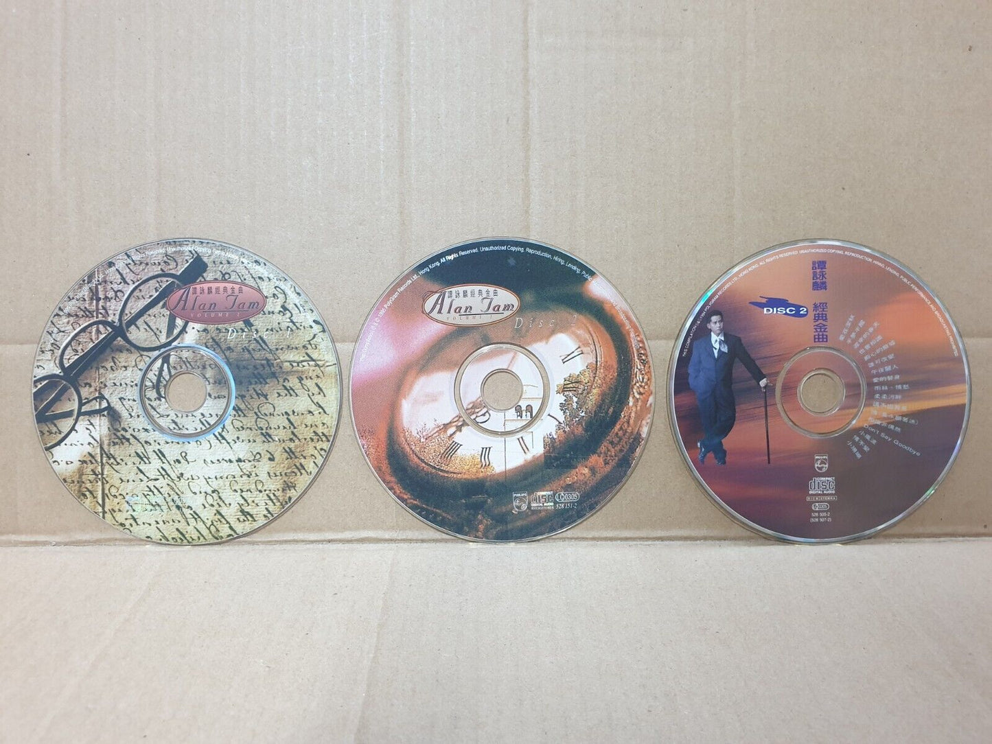 HK Alan Tam 谭咏麟 譚詠麟 Chinese 3x CD + 2x VCD Set Lot Of 5 (FCS10361) H