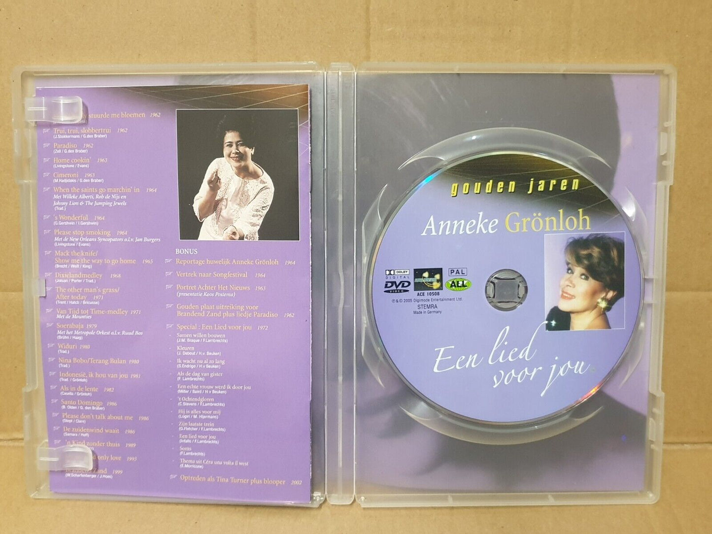 Indo-Dutch Anneke Grönloh Een Lied Voor Jou 2005 Germany DVD (FCB2406)