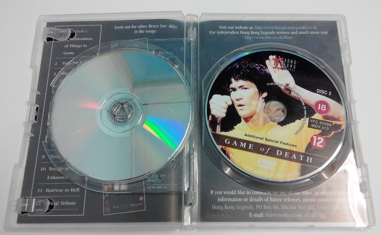 Hong Kong Movie Bruce Lee 李⼩龙 Game Of Death Rare Special Ed UK 2x DVD FCB716