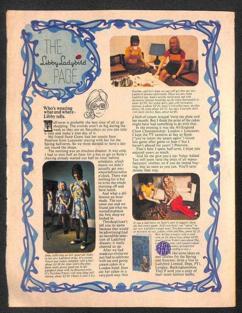 Vintage Tina Magazine Comic 1973 David Cassidy Double Page Color Photo (MZ063)