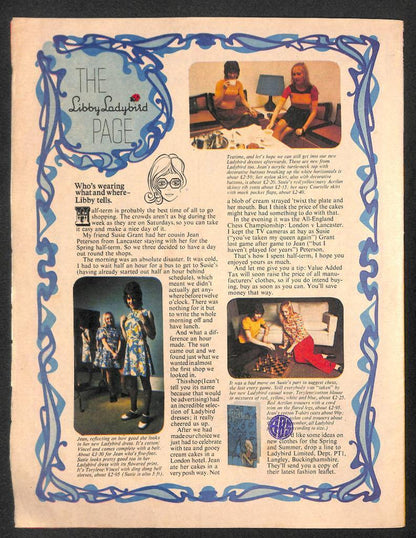 Vintage Tina Magazine Comic 1973 David Cassidy Double Page Color Photo (MZ063)