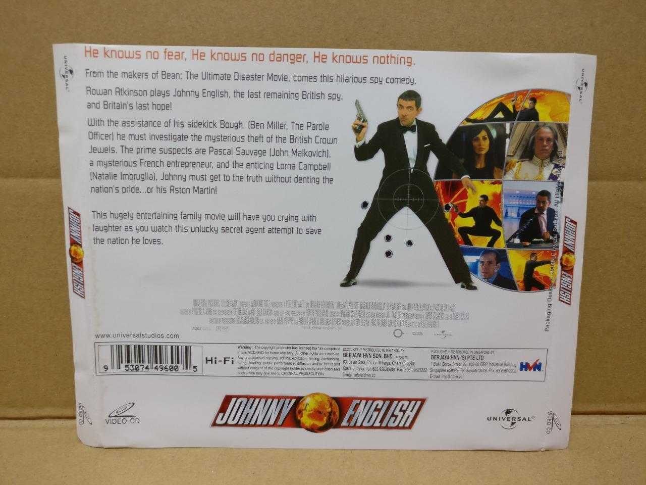 Movie Johnny English Rowan Atkinson Natalie Imbruglia Singapore 2x VCD FCS8303