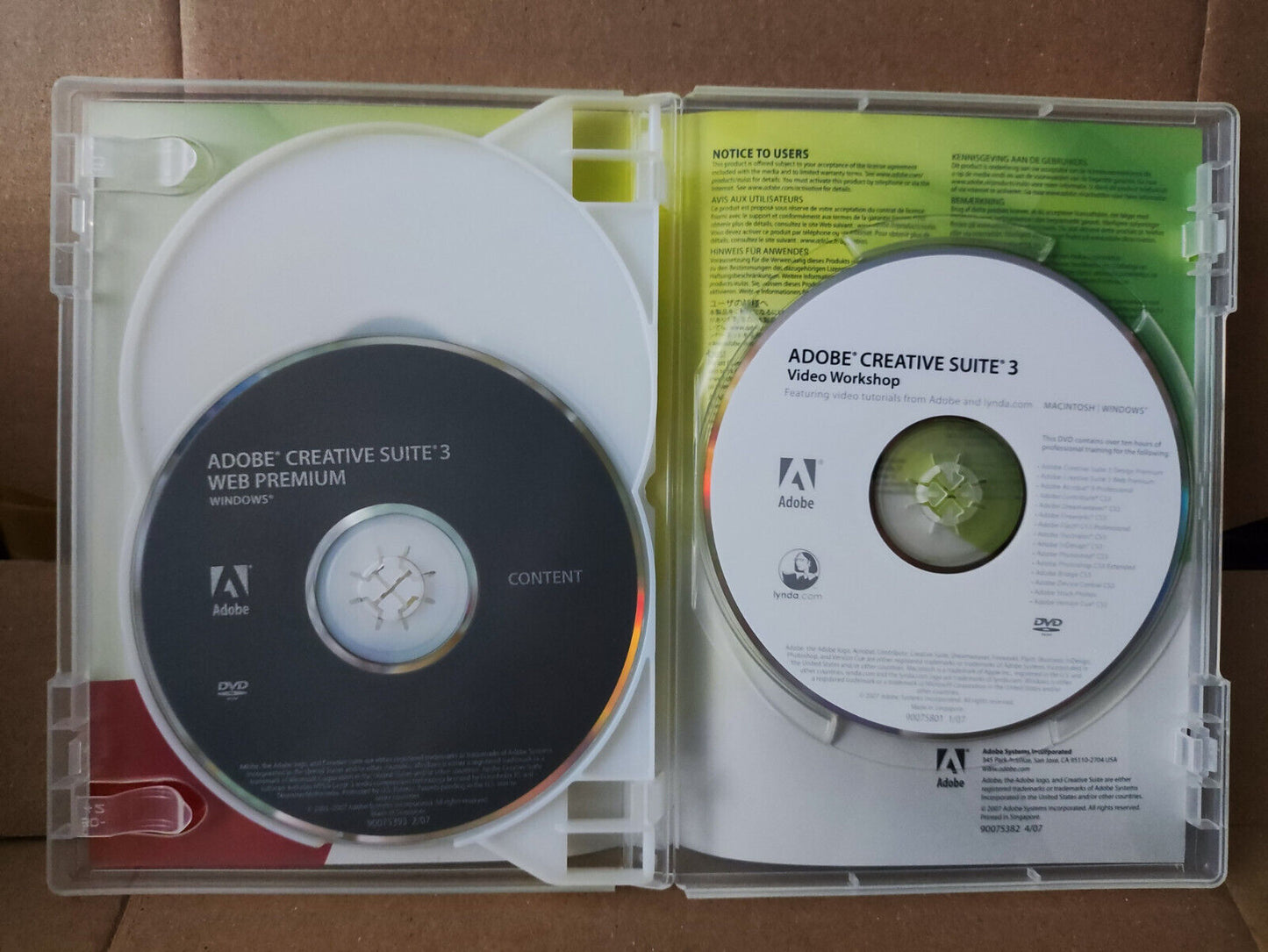 Adobe Creative Suite 3 Web Premium for Windows With License Key (SW011)