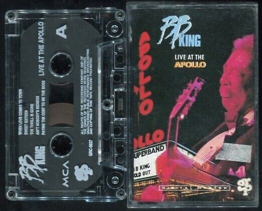 B.B. King 1991 Live At The Apollo Mega Rare Malaysia Cassette 卡帶 磁帶 CS063