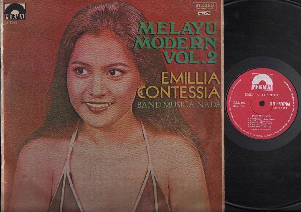 Rare Malaysia Diva Emillia Contessa & Malay Band Music Nada Pop 12" LP MLP429