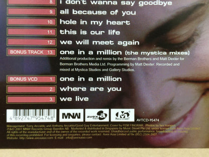 Mega Rare Bosson One In A Million Autograph '01 Singapore CD + Bonus VCD FCS8913