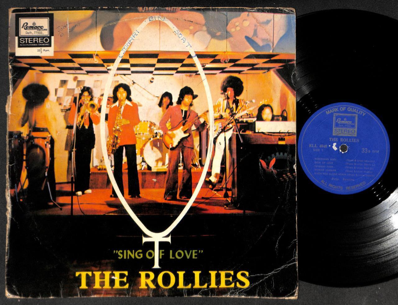 Mega Rare Malaysia Malay Band The Rollies Pokora Psych Remaco 12" LP  MLP488