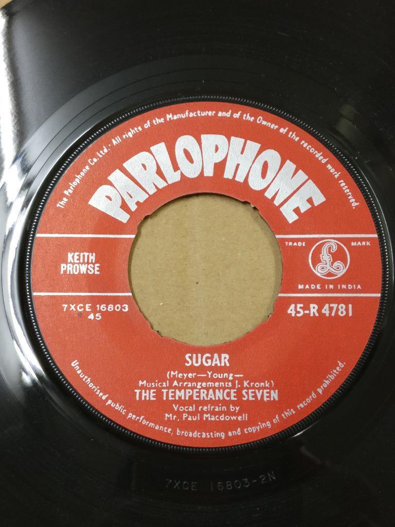 The Temperance Seven Pasadena Mega Rare Parlophone Single India 7" EP EEP1655