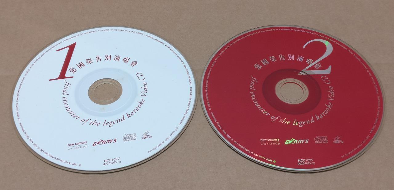 Hong Kong Leslie Cheung 張國榮 张国荣 Final Encounter Of Legend Karaoke 2x VCD FCS8498