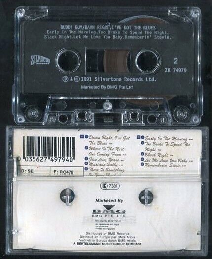 Buddy Guy Damn Right, I've Got the Blues 1991 Singapore Cassette 卡帶 磁帶 CS467