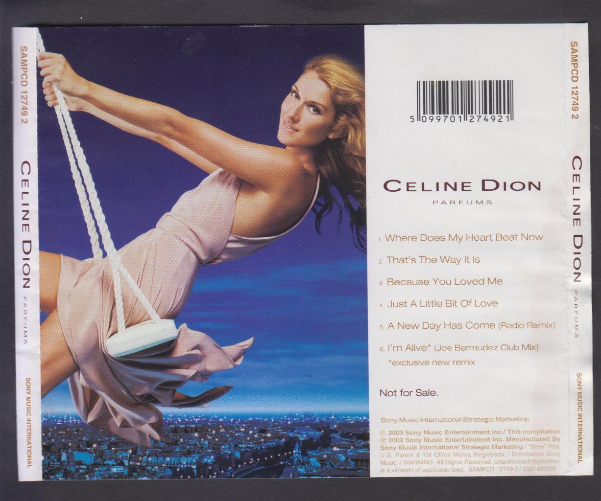 Mega Rare Celine Dion Live To Love Parfums Promo CD FCS6482