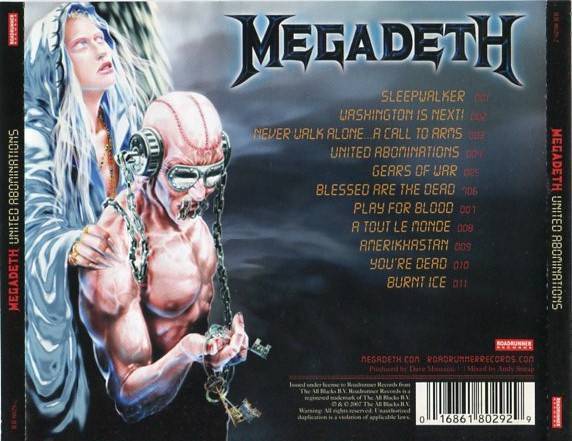 Megadeth United Abnominations 2007 CD FCS4768