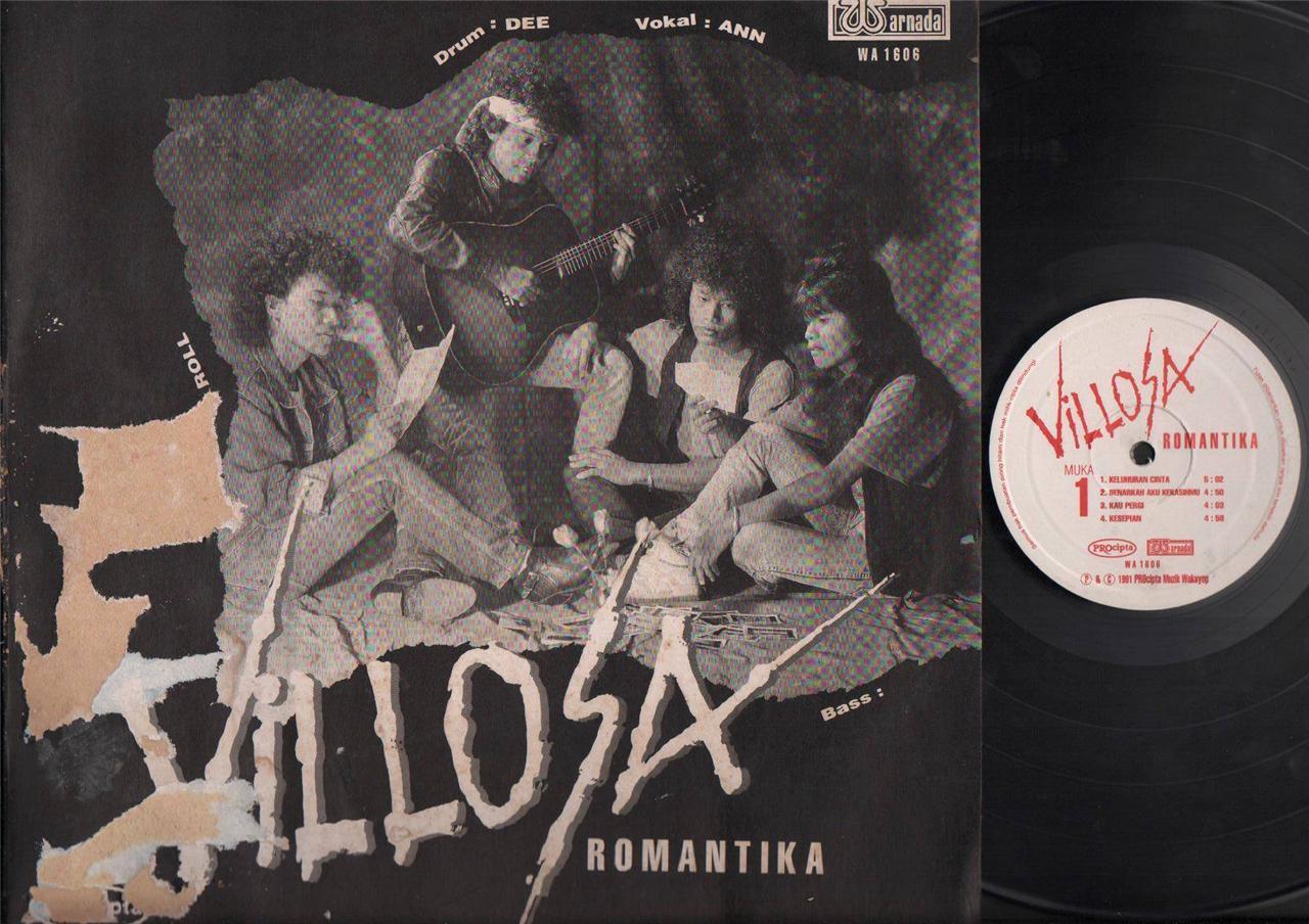 Mega Rare 1991 Malaysia Malay Rock Band VILLOSA Romantika 12" LP MLP428