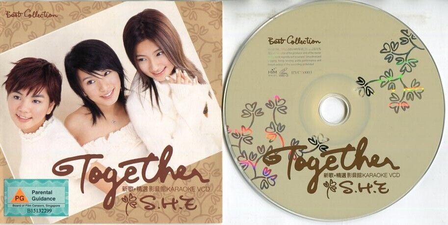 Taiwan S.H.E Selina Hebe Ella Together 田馥甄 任家萱 陈嘉桦 Karaoke 2003 VCD FCS1883
