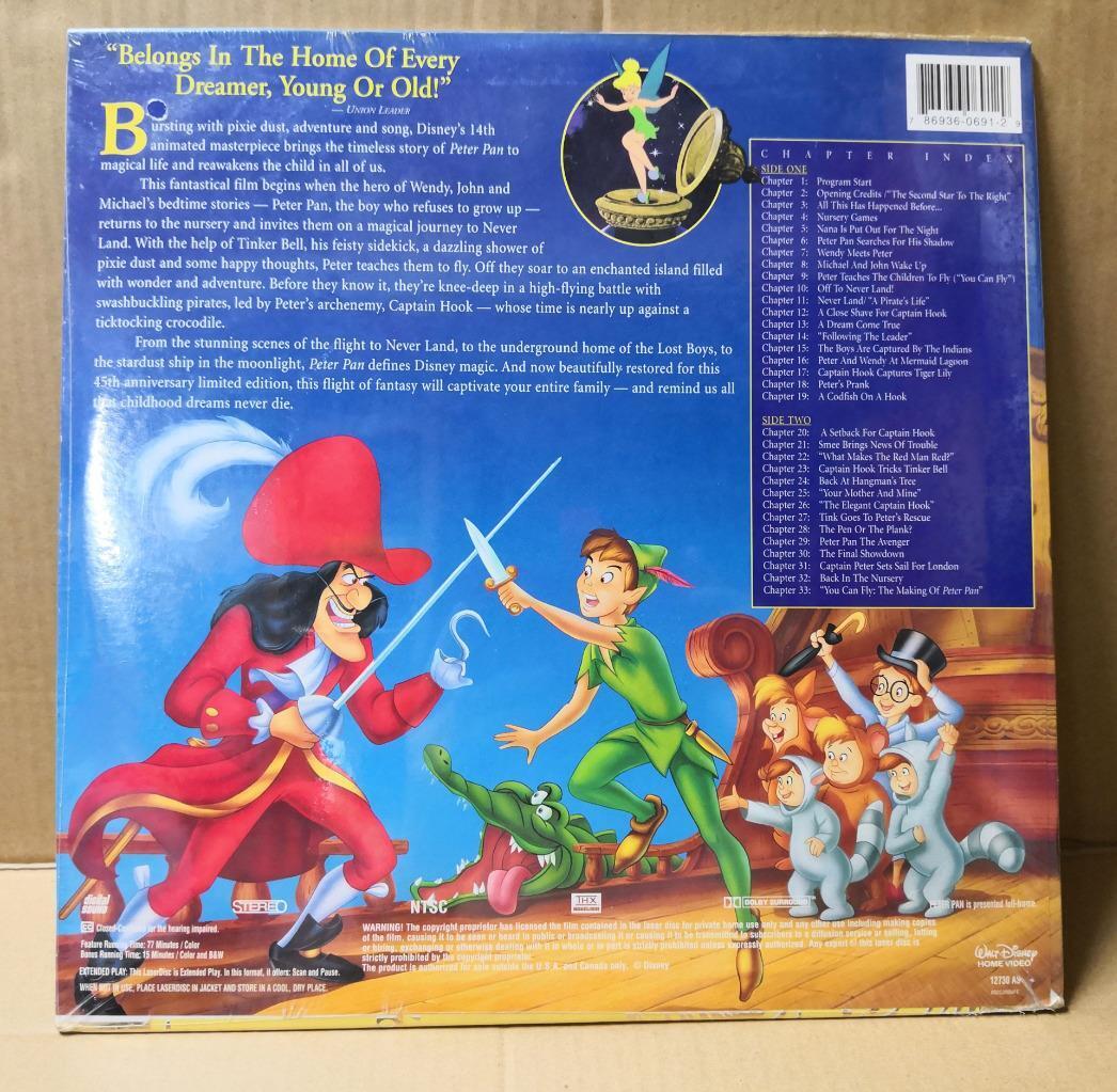 Sealed Movie Walt Disney Cartoon Peter Pan Singapore English Laserdisc LD1681