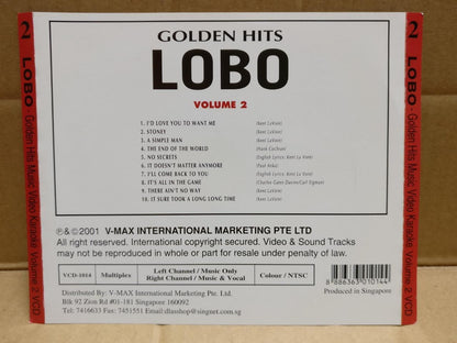 LOBO Vol.1 & 2 MV Karaoke 2001 Rare Singapore English Video 2x VCD FCS10033