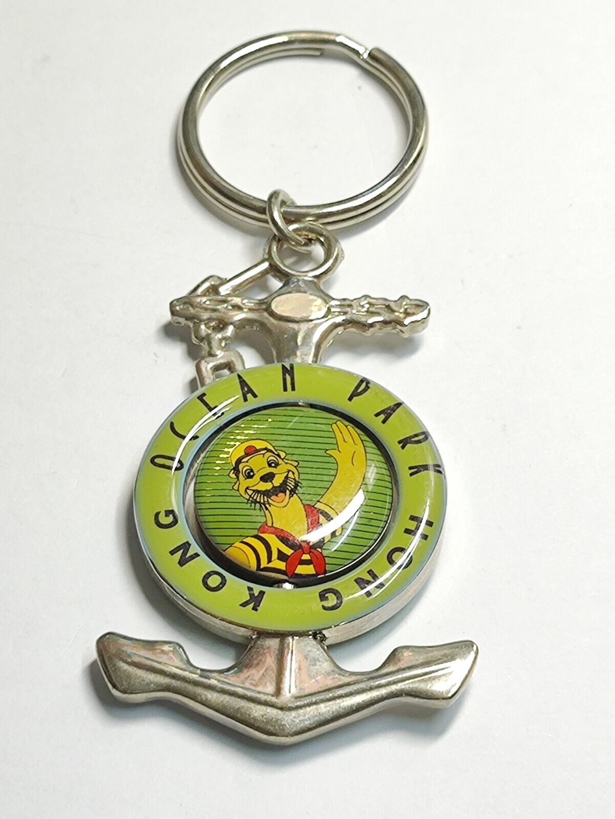 AMM68 STUNNING VINTAGE KEYCHAIN KEYRING HONG KONG OCEAN PARK SEA LION (JF064)