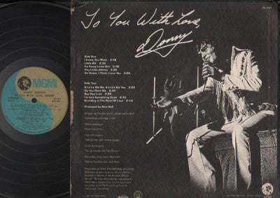 AMM18 Donny Osmond To You With Love 1971 MGM Records USA English 12" LP ELP1656