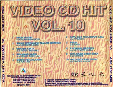 AMM18 Malaysia Malay VCD Hit Karaoke Vol.10 Stings Awie Hattan Iwan 1998 VIDEO CD VCD FCS1515